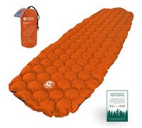 Ecotek Outdoors Matelas Hybern8 ultraléger Gonflable randonnée Camping - Design FlexCell - Parfait pour hamacs et Sacs de Couchage (Orange de Feu)
