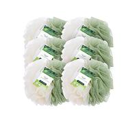 EcoTools Ecopouf 2 en 1 en filet recy xfoliant et nettoyant doux, luffa de bain pour exfoliation et nettoyage en profondeur, éponge de douche pour homme et femme