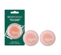 EcoTools Mini brosse de nettoyage du visage, infusée avec des agrumes, augmente le collagène, sans danger pour les peaux sensibles, exfolie et nettoie les pores, format voyage, écologique, végétalien
