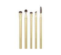 EcoTools Kit de pinceaux pour les yeux Precious Metals, éclaircissants, chrome, 5 pièces