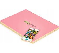 ECOTOYS Carnet de notes en bois avec écran magnétique - rose