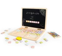 Ecotoys Tableau blanc magnétique éducatif en bois pour ordinateur portable