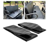 ECOTRIC Ensemble de housses de siège de rechange pour Polaris Ranger 2002-2008 et 2009 Polaris Ranger 700 Crew UTV 6x6 4x4 4X2 Utility RZR Noir