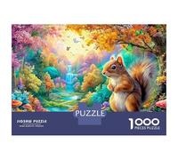 Écouillot dans Une forêt d'automne colorée Puzzle De 1000 Pièces Écouillot de la forêt de rêve Carton Recyclé, Puzzle De Défi pour Adultes 52x38cm/1000pcs