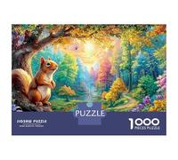 Écouillot sur Arbre par A Forest Stream Puzzle De 1000 Pièces Écouillot de la forêt de rêve Éducatif Et De Défiant, Cadeau pour Tous 52x38cm/1000pcs
