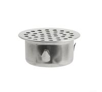 Écoulement de grenier en acier inoxydable avec design de cartes, drain d'eau de pluie inoxydable pour tuyaux en PVC, structure creuse contre l'obstruction, pour balcon, jardin, terrasse, argent (50