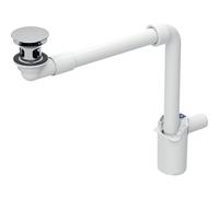 Geberit lavabo match0 152091211 Ø 32 mm, sortie libre et couvercle de valve, chromé brillant