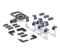 Ecoulement de receveur de douche Geberit avec dix pieds longs, pour CleanFloor30 surface de douche intégrée, hauteur de l'eau de barrage 50mm, 551.567.00.1