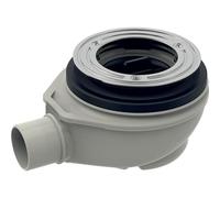 Geberit Receveur de douche d90 150553001 – sans couvercle, hauteur d'eau 50 mm, sortie PP
