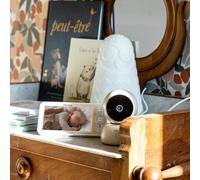 Béaba Babyphone Zen Premium – Vidéo 2-en-1 HD, Caméra 360°, Vision nocturne, Appli mobile – Argile