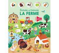 Kasia Dudziuk – Écoute et trouve : La ferme – Livre-jeu cartonné – Larousse