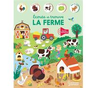 Ecoute et trouve - La ferme - Kasia Dudziuk - Larousse - cartonné - Livre-jeu