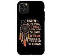 Écouter Le Vent Silence Cœur Positif Sagesse Naturelle Coque pour iPhone 11 Pro Max