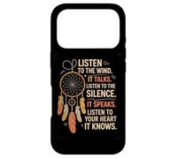 Écouter Le Vent Silence Cœur Positif Sagesse Naturelle Coque pour iPhone 17 Pro