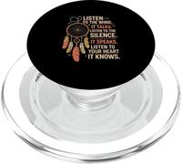Écouter Le Vent Silence Cœur Positif Sagesse Naturelle PopSockets PopGrip pour MagSafe