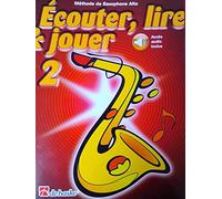 Écouter, Lire & Jouer 2 Saxophone Alto + Online-Audio - ISBN 9789043161596 + Chiffon de nettoyage en microfibre pour saxophon
