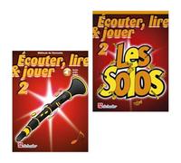 Ecouter, Lire & Jouer pour Clarinette - Tome 2 + Les Solos 2 (DHP 1002355-404, DHP 1002369-401, 9789043161626, 9789043111379) Jean Castelain + Écouvillon Soundman pour clarinette (Kit de départ)