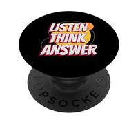 Écouter Think Answer (Drôle) PopSockets PopGrip Adhésif