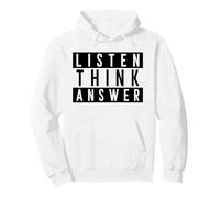 Écouter Think Answer (Drôle) Sweat à Capuche