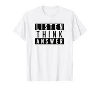 Écouter Think Answer (Drôle) T-Shirt