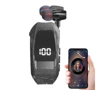 Écouteur À Clipser - Écouteur À Cordon De Traction Avec Écran LED, Récepteur De Conversation À Réduction D'écho, Appareil Audio Professionnel Compact | Outil Fiable De De La Parole Pour L