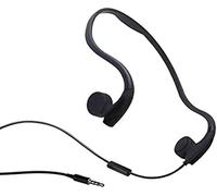 Écouteur à conduction osseuse, Casque Filaire 3,5 mm étanche, réduction du Bruit Mains Libres, Casque Intelligent pour Sports de Plein air avec Micro, Noir