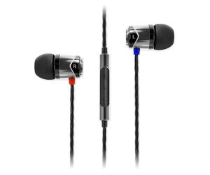Ecouteur avec Micro SoundMagic E10C Compatible Apple & Android Noir/Argenté