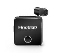 écouteur Bluetooth à Clip Professionnel BT5.0 Réduction du Bruit Appel Vibration Collier Flexible-Clip Casque sans Fil avec Micro,Noir