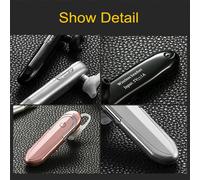 Ecouteur Bluetooth avec microphone HD Earpiece sans fil Ecouteurs de voiture DSP Soutien vocal IOS/Android Smartphone blanc