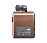 Écouteur Bluetooth Monaural 12 h d'Autonomie Connexion à Deux Smartphones Or YONIS
