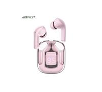 Ecouteur Bluetooth T6 Sans Fil avec ENC Réduction de Bruit Intra Auriculaires pour Travail/Voyage-Rose