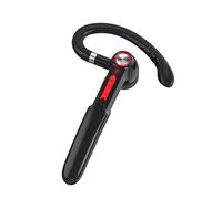écouteur Bluetooth unique HIFI stéréo basse réduction du bruit casque rotatif sans fil oreillette casque d'affaires avec micro, noir + rouge