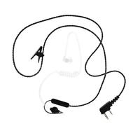 Écouteur de Sécurité à Tube Acoustique Transparent, Micro | Fil Clair, Clip Discret, Communication sans Mains, Isolation Sonore, pour Radios Bidirectionnelles et Équipes