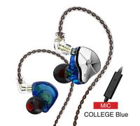 écouteur filaire 1DD 1BA dans l'oreille écouteur DJ Moniteur Running Sport Bouchon d'oreille Filtre remplacable Casque avec micro,Avec micro,Blue