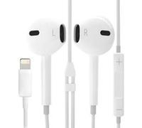 Ecouteur filaire 8Pin Lightning Contrôle du volume avec support micro pour iphone 7/6/6s Plus (Blanc) Blanc C