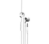 Metronic 480121 Ecouteurs intra auriculaire avec micro 1,2 m - blanc Blanc G