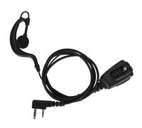 Écouteur intra-auriculaire pour radio Motorola K Head Headset, prise 2 broches, embouts en mousse de rechange confortables, microphone intégré,
