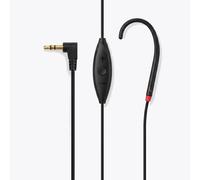 Écouteur Jack 3.5mm pour Senior avec Micro Intégré et Prothèses Auditives Geemarc Noir