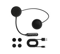 Écouteur pour Casque de Moto avec Microphone Intégré, Autonomie de 16 Heures, Mains Libres, Microphone et Contrôle des Appels, Réduction Du