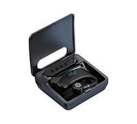 écouteur professionnel Affichage des données Monté sur batterie Monté sur l'oreille Bluetooth 5.2 Casque Mode Musique Sports HiFi Son écouteur, avec boite de chargement, Noir