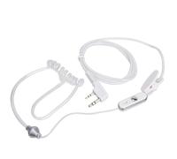 Écouteur PTT à tube acoustique de surveillance à 2 broches, casque de talkie-walkie blanc compatible avec Baofeng UV-5R UV-82 Kenwood TYT Pofung Quansheng HYT Radio bidirectionnelle