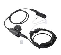 Écouteur PTT tactique avec microphone à vibration de gorge et tube acoustique pour talkies-walkies Baofeng UV5R, BF888S, BF F8HP et UV82 -