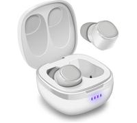 Ecouteur Sans Fil Bluetooth 5.0 Blanc True Wireless Stereo - August Ep800 - Micro, Waterproof, Discret, Universel Android Apple