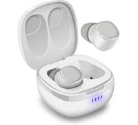 Ecouteur Sans Fil Bluetooth 5.0 Blanc True Wireless Stereo - August EP800 - Micro, Waterproof, Discret, Universel Android Apple