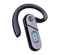 Écouteur sans fil Bluetooth à conduction osseuse avec affichage numérique, utilisation mono-auriculaire, léger et confortable