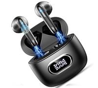 Ecouteur Traducteur Instantané, 3 en 1 Bluetooth 5.4 Oreillette Traduction 7 Modes de Traduction, AI Écouteurs Traducteur Temps Réel Sans Fil avec 164 Langues pour Voyage Affaires Études, Noir Profond