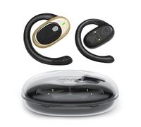 Ecouteur Traducteur Instantané, 42 Heure Bluetooth 5.4 Ecouteurs sans Fil avec 156 Langues, 3 en 1 Écouteur AI Traduction Vocale Instantanée, 6 Modes de Traduction pour Affaires/Études, Noir Or