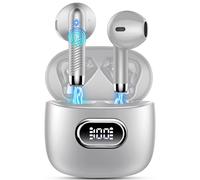 Ecouteur Traducteur Instantané, 49H AI Écouteurs Traducteur Temps Réel Sans Fil avec 164 Langues, 3 en 1 Bluetooth 5.4 Oreillette Traduction 7 Modes de Traduction pour, Blanc éclatant