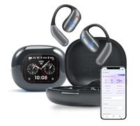 Ecouteur Traducteur Instantané avec 150+Langues, Bluetooth 5.4 Oreillette Traduction Instantanée Tactile LCD de 40 h, Apprendre Les Voyages Compatible Android et iOS pour Voyage Affaires Études（Gris）