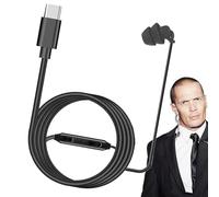 Écouteur unilatéral filaire,écouteur intra-auriculaire unilatéral | Écouteur filaire simple face gauche droite | Écouteur à suppression de bruit avec bouchon d'oreille en silicone de type C ou 3,5 mm